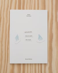 Image 1 of Light grey blue folds me open like a book by Maike Hemmers